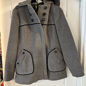 Soia & Kyo Gray Hooded Coat